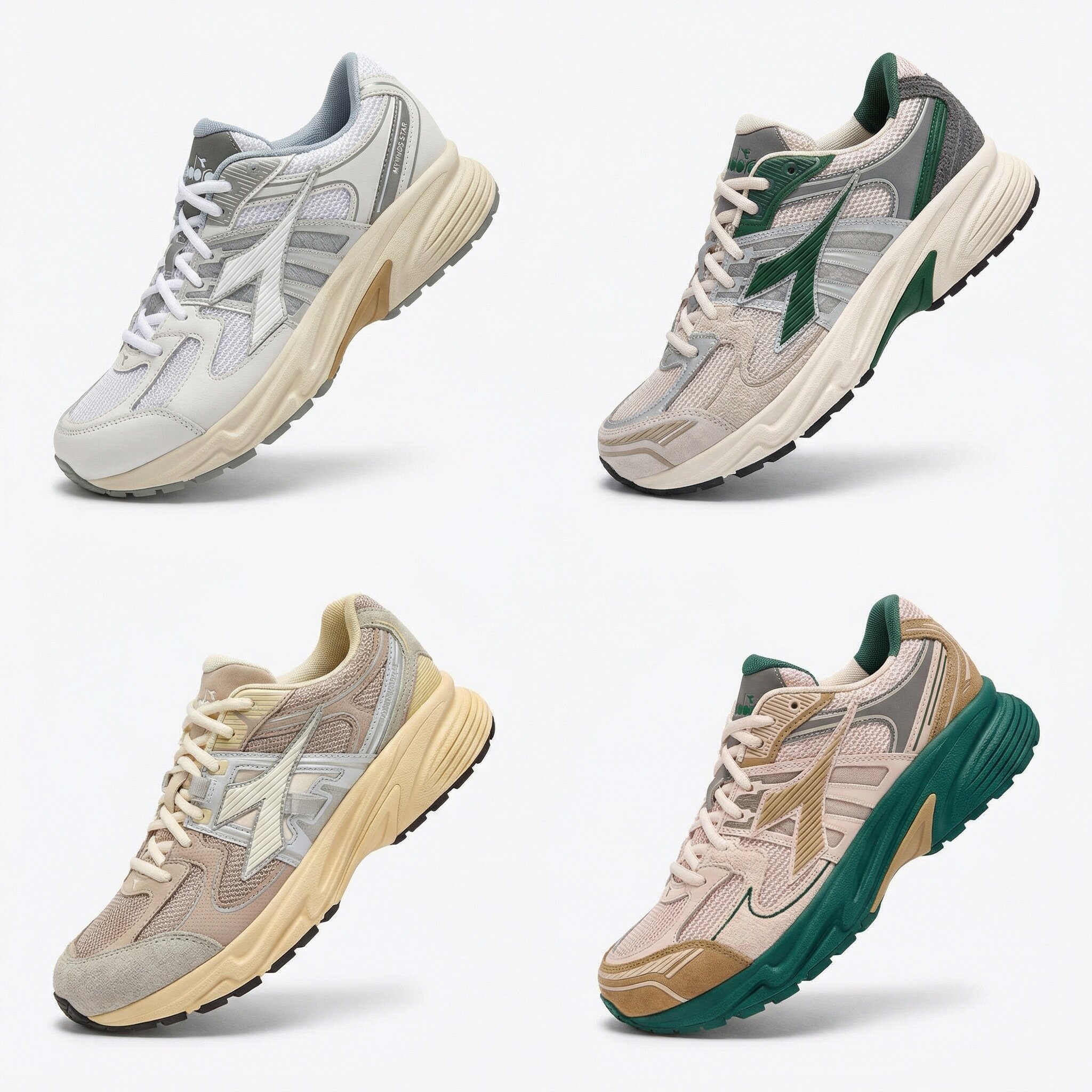 在售180美刀！出老美男女经典复古真皮休闲运动鞋透气舒适慢跑鞋