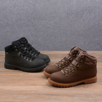 媲美踢不烂！外贸原单头层磨砂牛皮户外防水徒步鞋男女情侣马丁靴