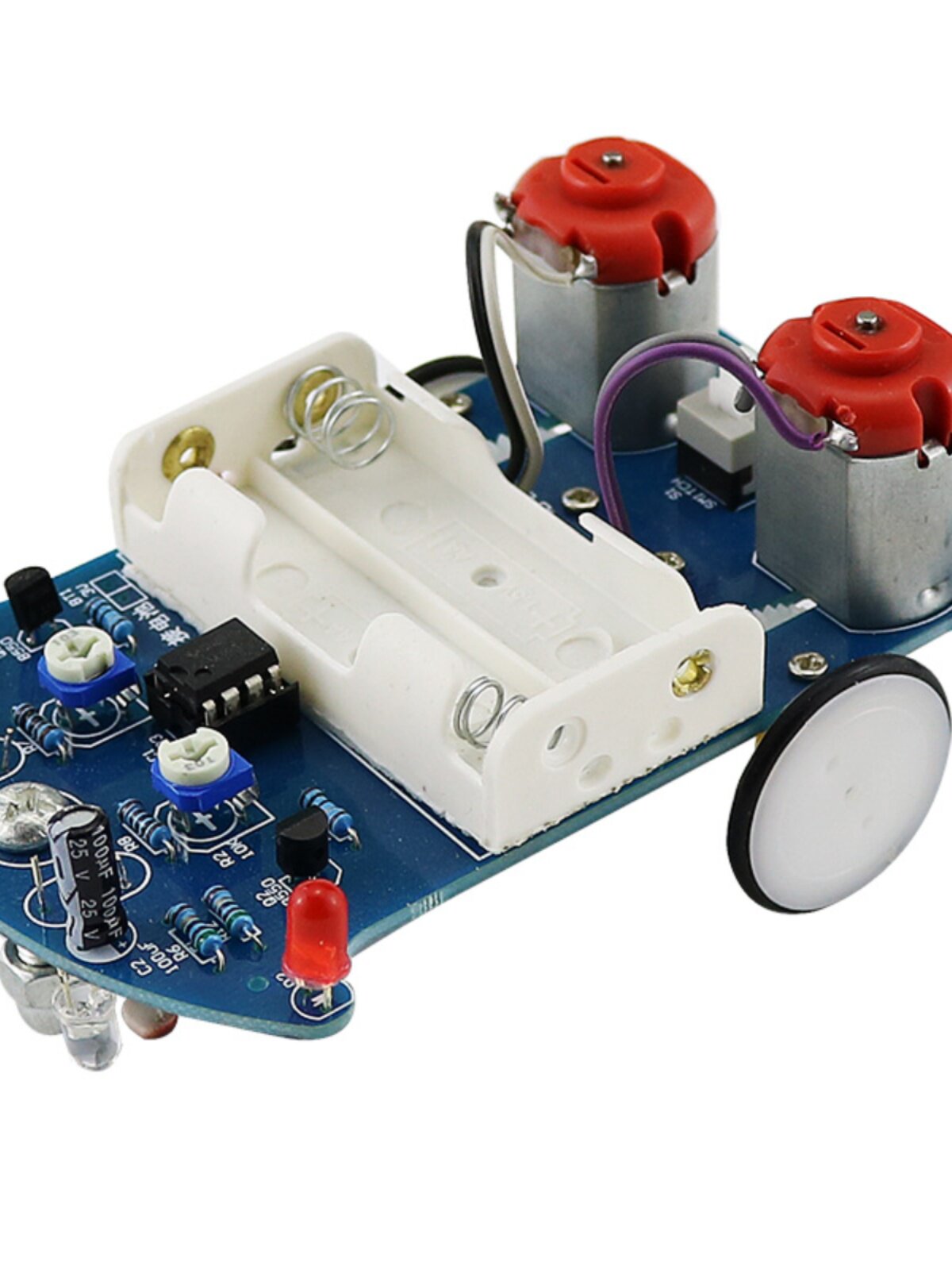 (散件)d2-5智能循迹小车套件 自动感应式巡线制作实验教学diy成品