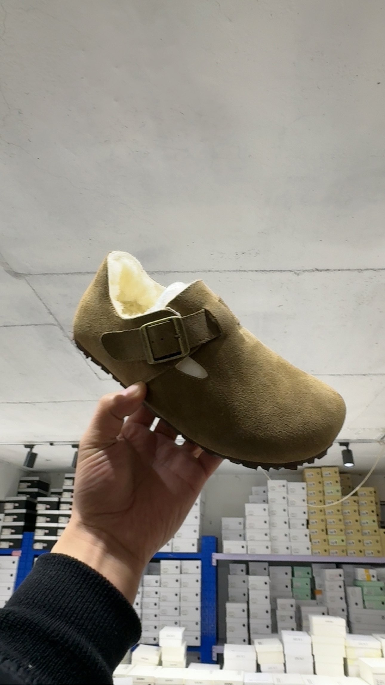 广州530牛皮羊毛勃肯鞋女鞋