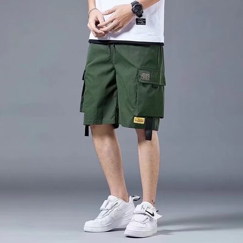 短裤男夏季超薄工装裤休闲运动五分裤潮牌ins宽松外穿沙滩裤中裤