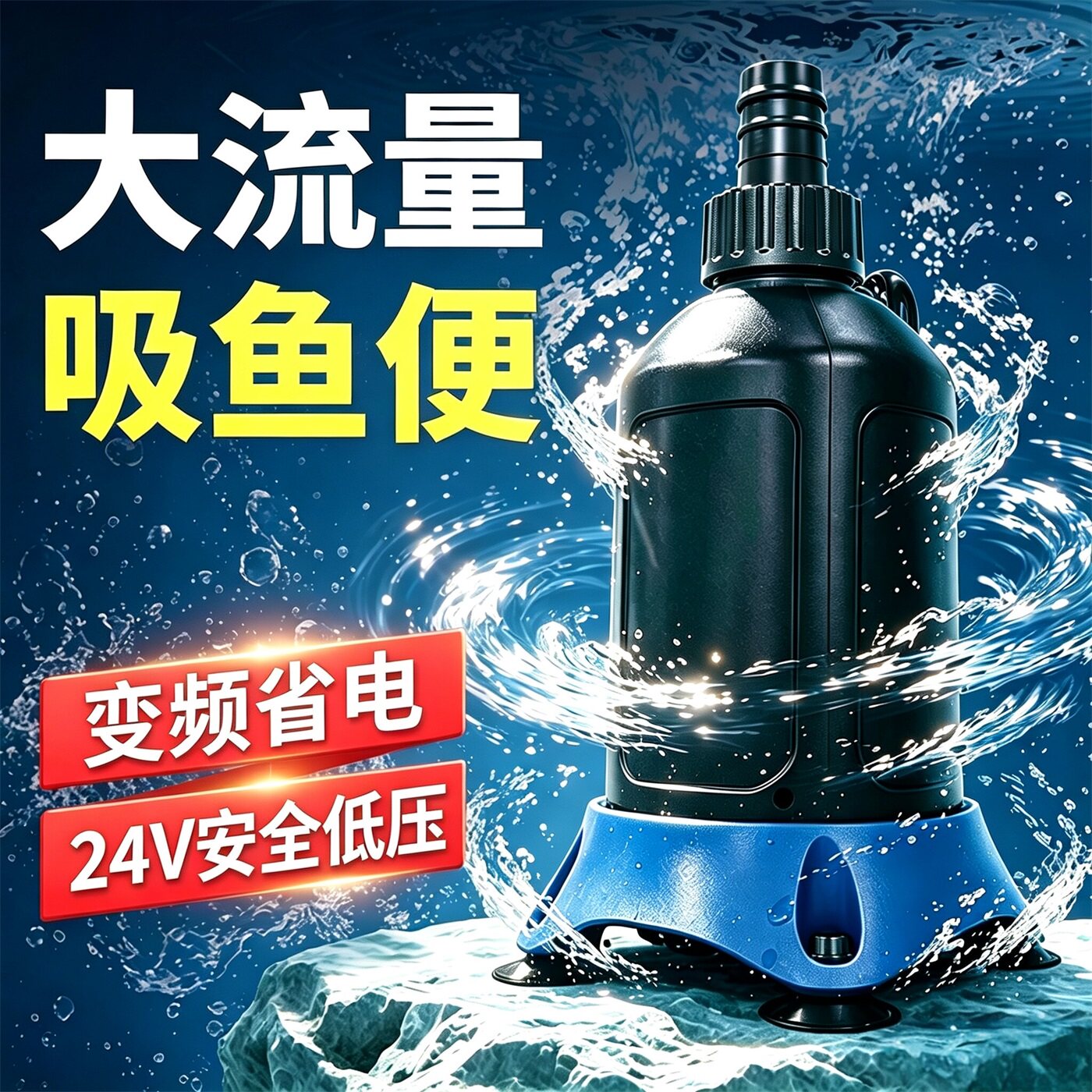 森森24V低压变频大流量鱼缸水泵图片