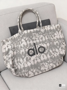 Alo 现货大号购物袋瑜伽包手提包单肩包帆布包Tote托特包 yoga正品