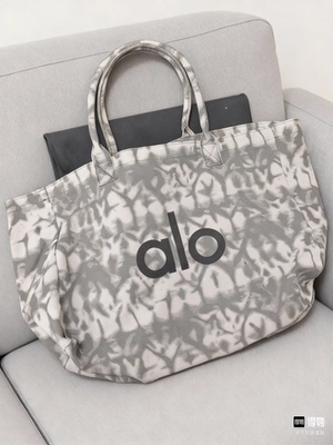 Alo yoga正品现货大号购物袋瑜伽包手提包单肩包帆布包Tote托特包