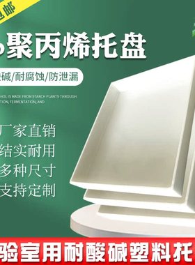 实验室托盘废液危化品药品试剂柜PP耐酸碱塑料防渗漏托盘油桶托盘