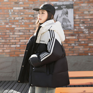 高中初中学生羽绒服女加厚冬装15岁13大童女孩外套洋气白鸭绒外套