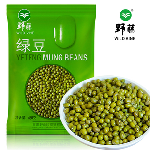 多沙绿豆新货五谷杂粮绿粥新鲜发豆芽专用营养早餐打豆浆原料460g