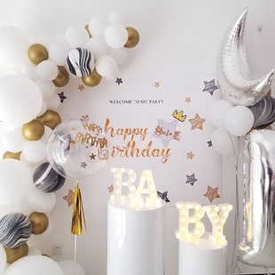 儿童婴儿可爱生日主题派对背景布定制挂布 布置装饰甜品台背景墙