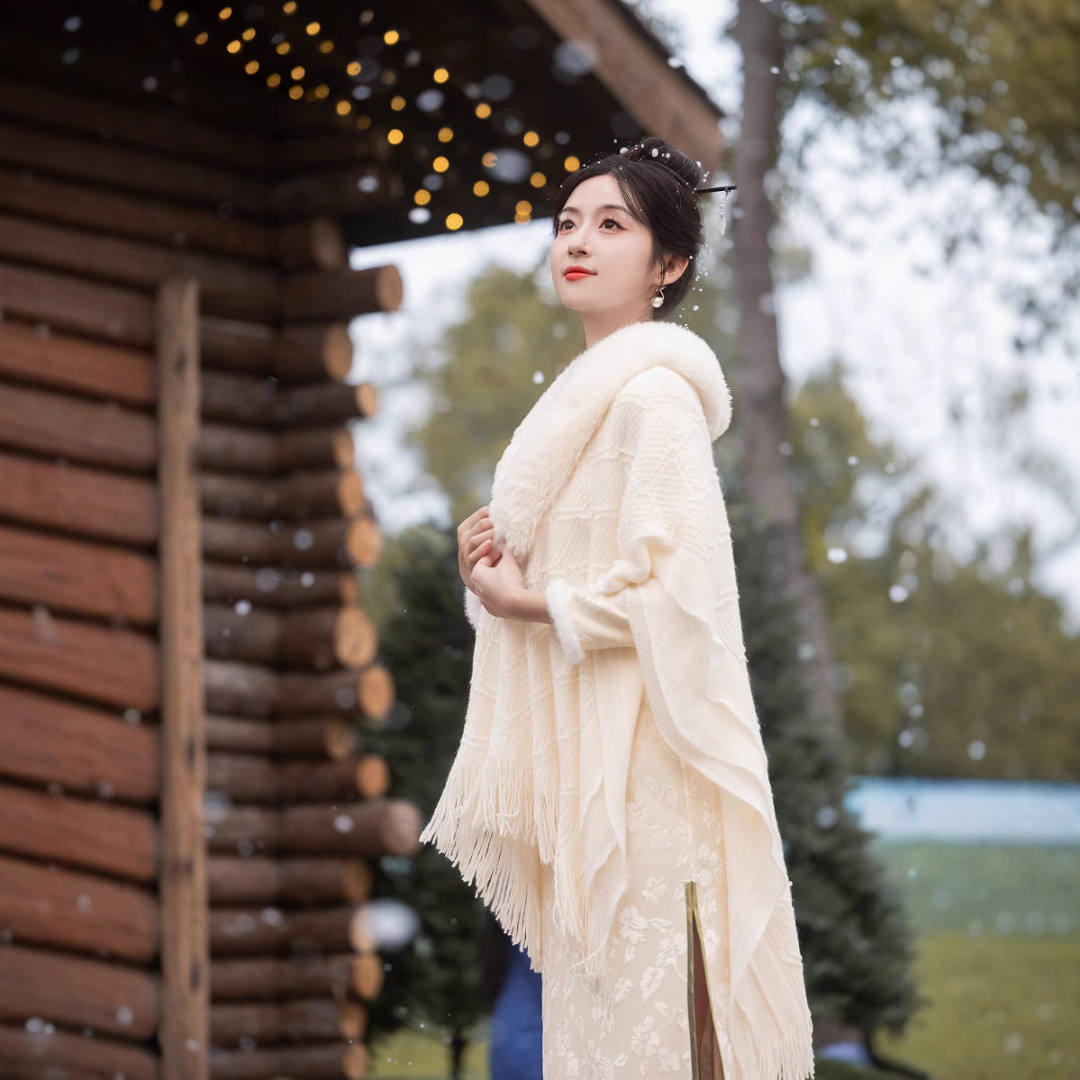 2026新款新中式连衣裙长款修身冬季加绒加厚旗袍年轻高级感高