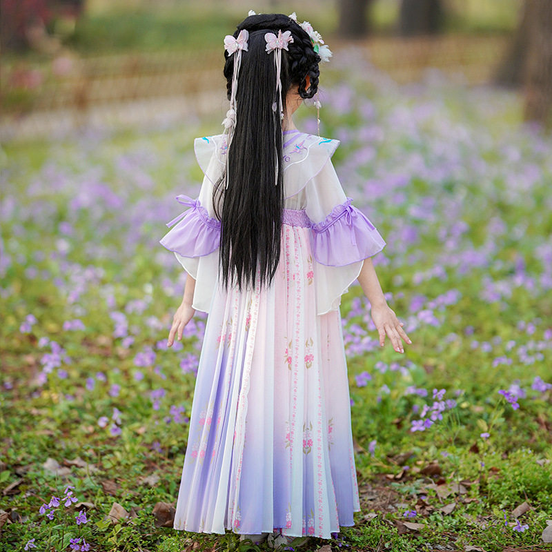 2026新款儿童汉服女童春夏花神童装襦裙古装唐装小女孩超仙连衣裙