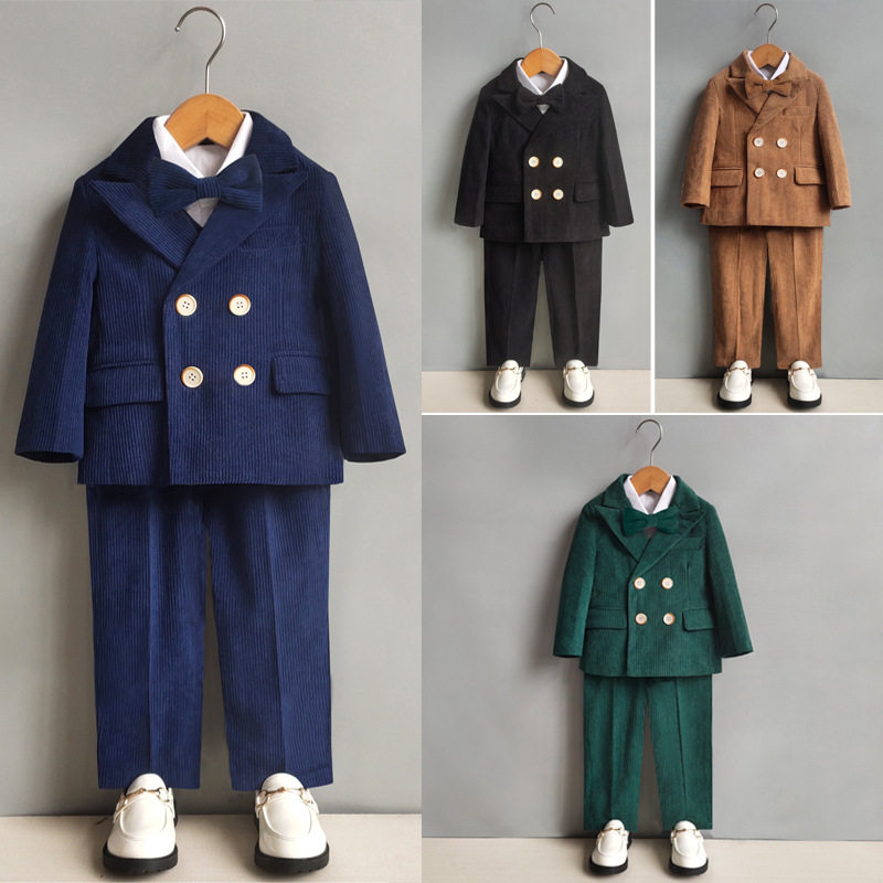 2026新款儿童西装礼服韩版男童主持合唱演出服中小童舞台走秀时尚