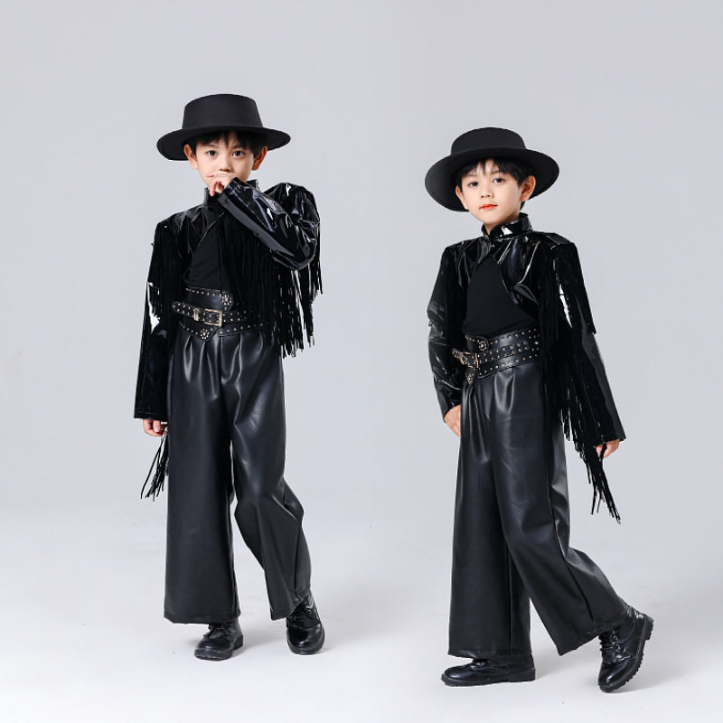 2026新款男女童走秀潮服未来科技感次元宇宙星光派对演出服朋克风
