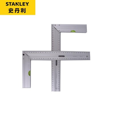 史丹利工具300x164mm带水泡铝直角尺35-352-23