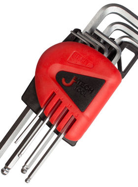 捷科工具BS/BM/BL-C7内六角球头镀铬7件套023107 023207 023307