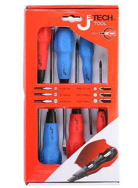 捷科工具4PCS SET/6PCS SET软柄螺丝批套装050004 050006