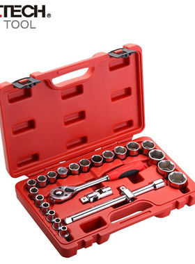 捷科工具24/25件套1/2系列公制组套工具016024 016124 016025
