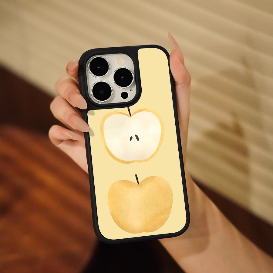 适用苹果17/16手机壳iPhone15promax创意14简约ins黄梨水果13/12小众11硅胶女款15plus新款高颜值