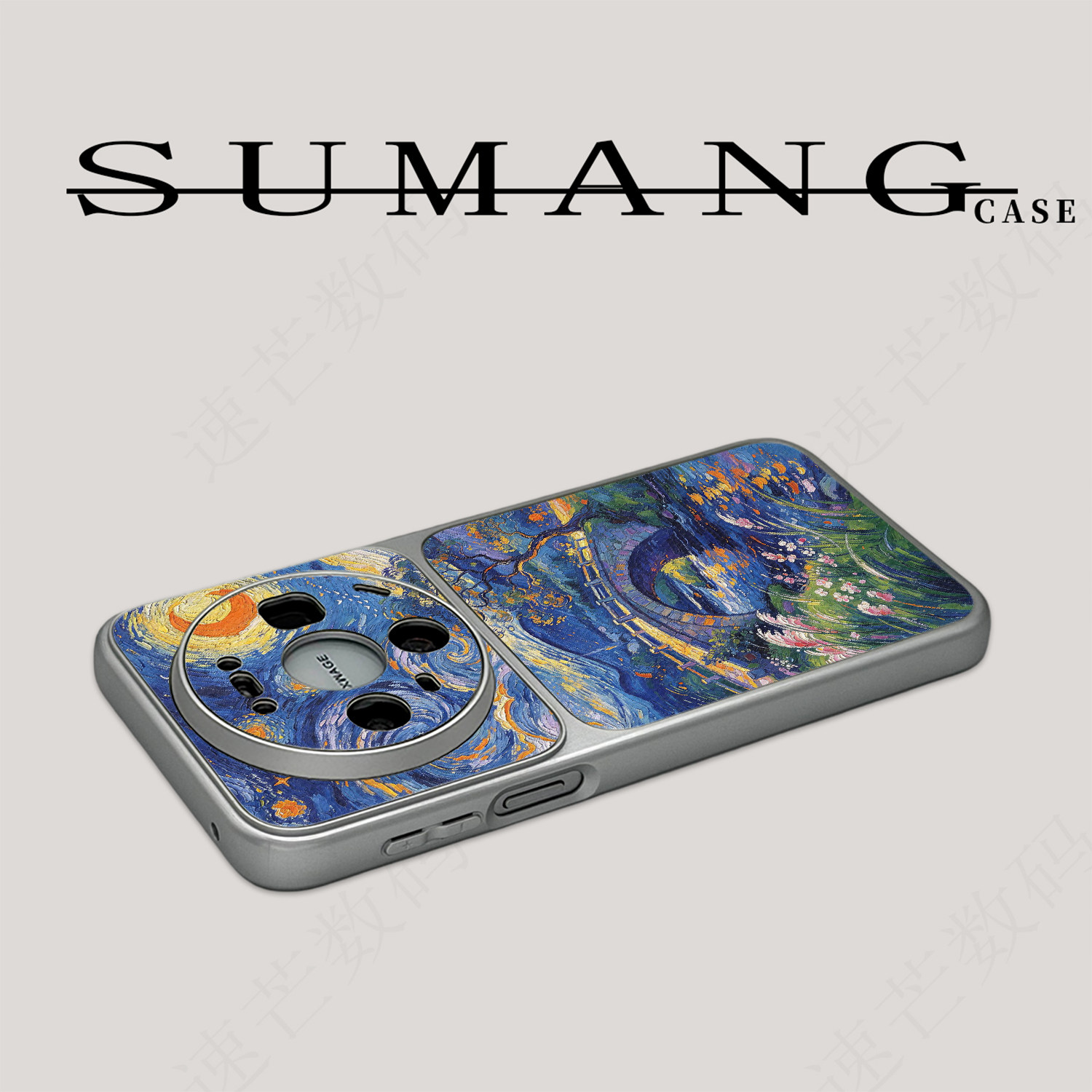 梵高油画石桥溪流适用华为mate90/80手机壳Pura90pro荣耀600小众nova16/15保护套荣耀Magic9/8/7Promax超好看