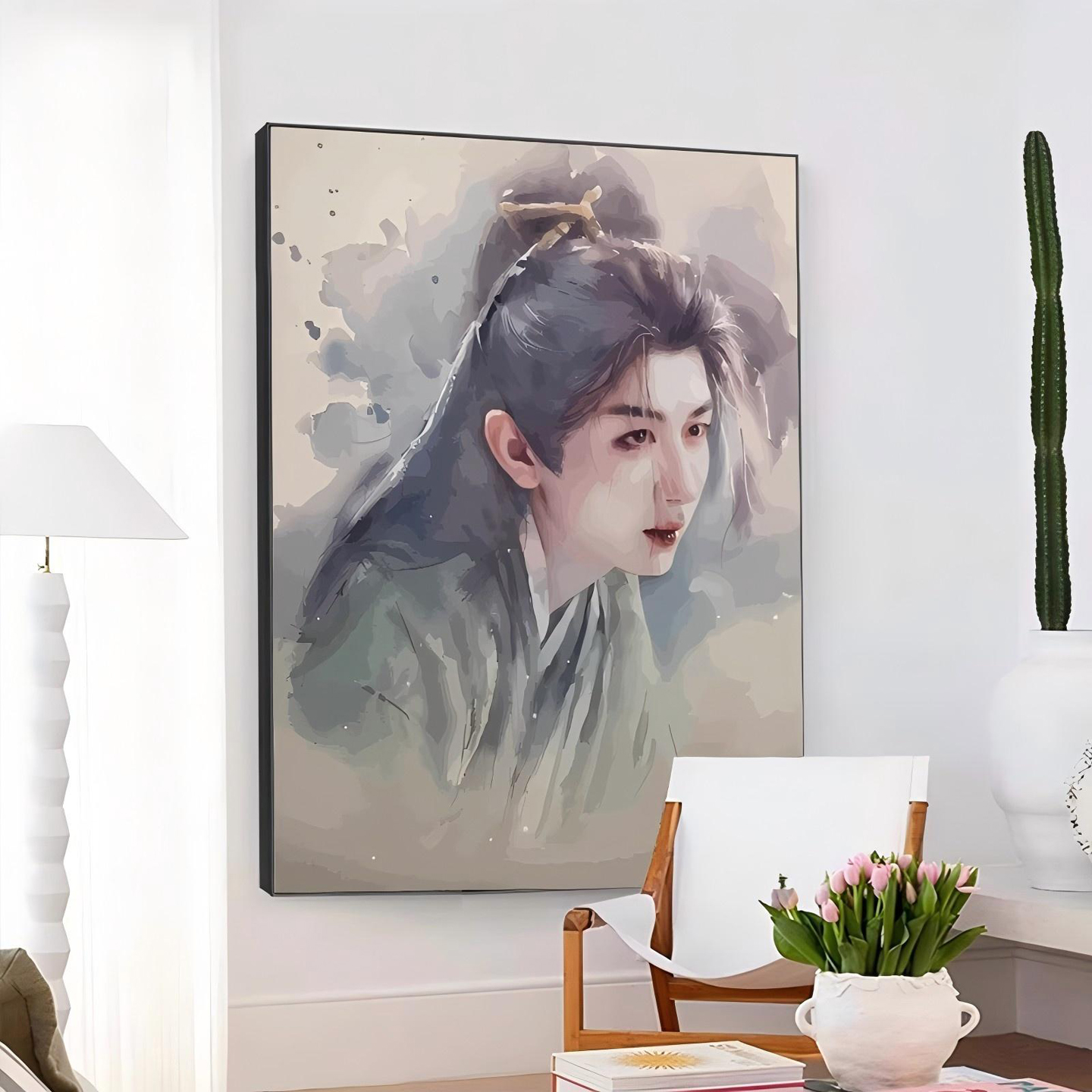 莲花楼数字油画手工diy填色