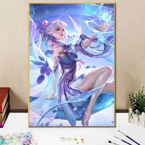 艾琳王者荣耀女英雄diy数字油画
