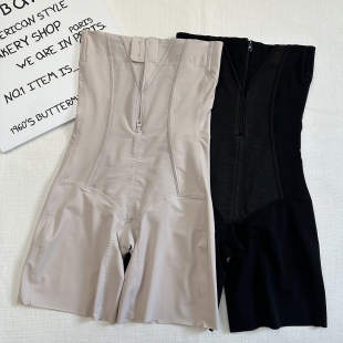 高腰平角拉链收腹提臀翘臀塑身裤 束腰美体塑形紧身透气收小肚子女