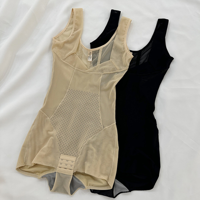 收腹束腰提臀三角搭扣连体塑身衣