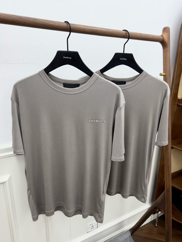 莱赛尔天丝圆领百搭短袖T恤