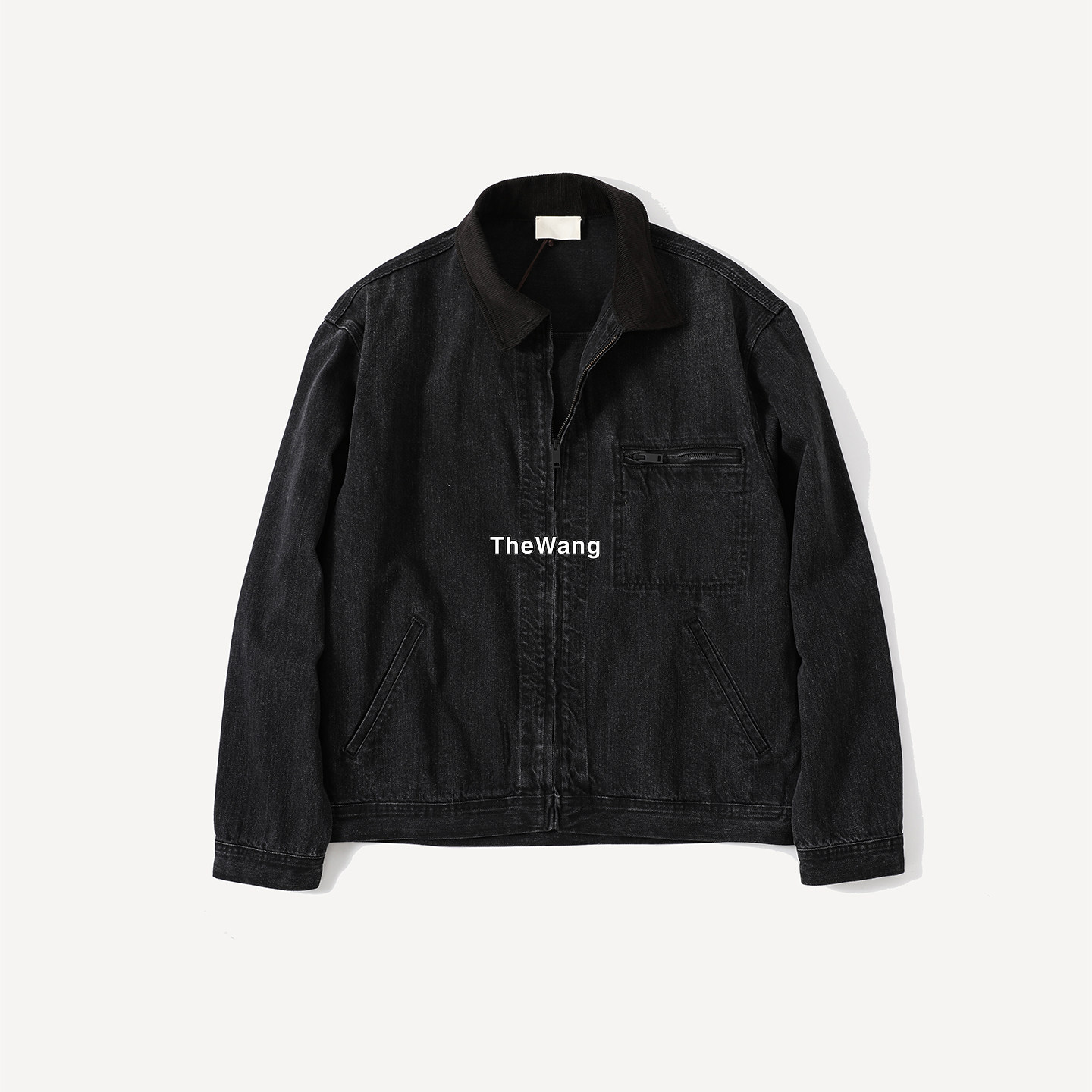 Row26ssTarquinDenimJacket 灯芯绒领通勤百搭高质感牛仔水洗夹克