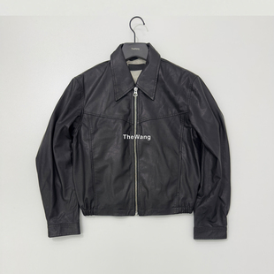 Lem26ss Biker Blouson 进口牛皮翻领机车皮夹克高级质感百搭皮衣