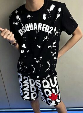 夏季枫叶红透气五分沙滩短裤