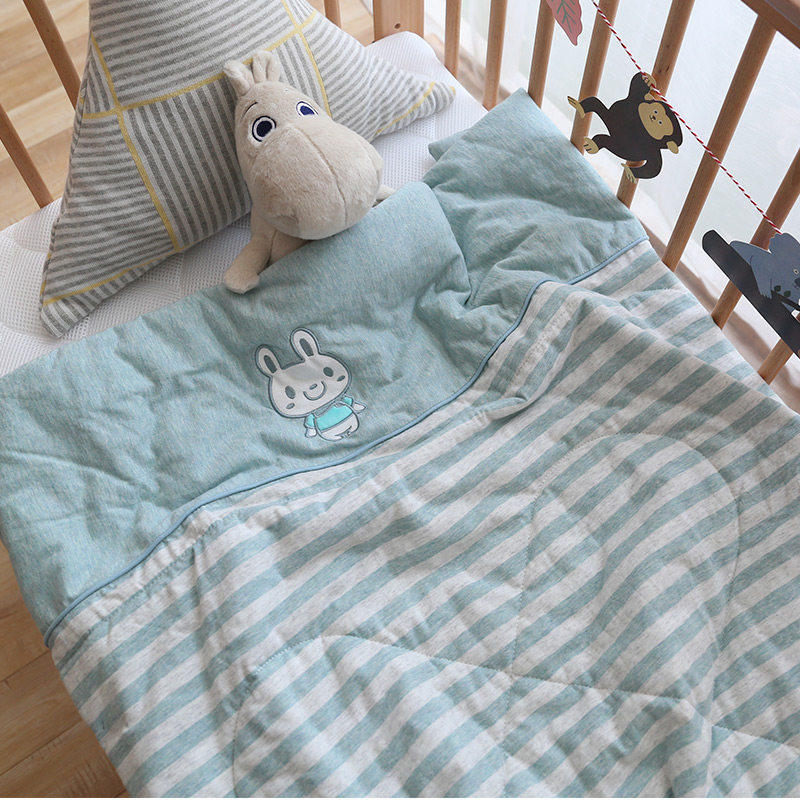 天竺棉可水洗儿童被日式纯棉被针织夏凉被婴幼儿园空调宝宝春秋被