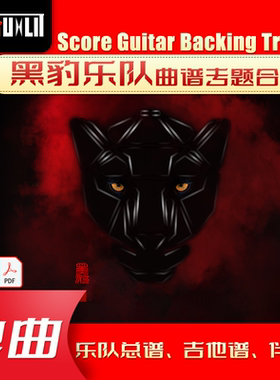 黑豹乐队单曲吉他曲谱总谱合集