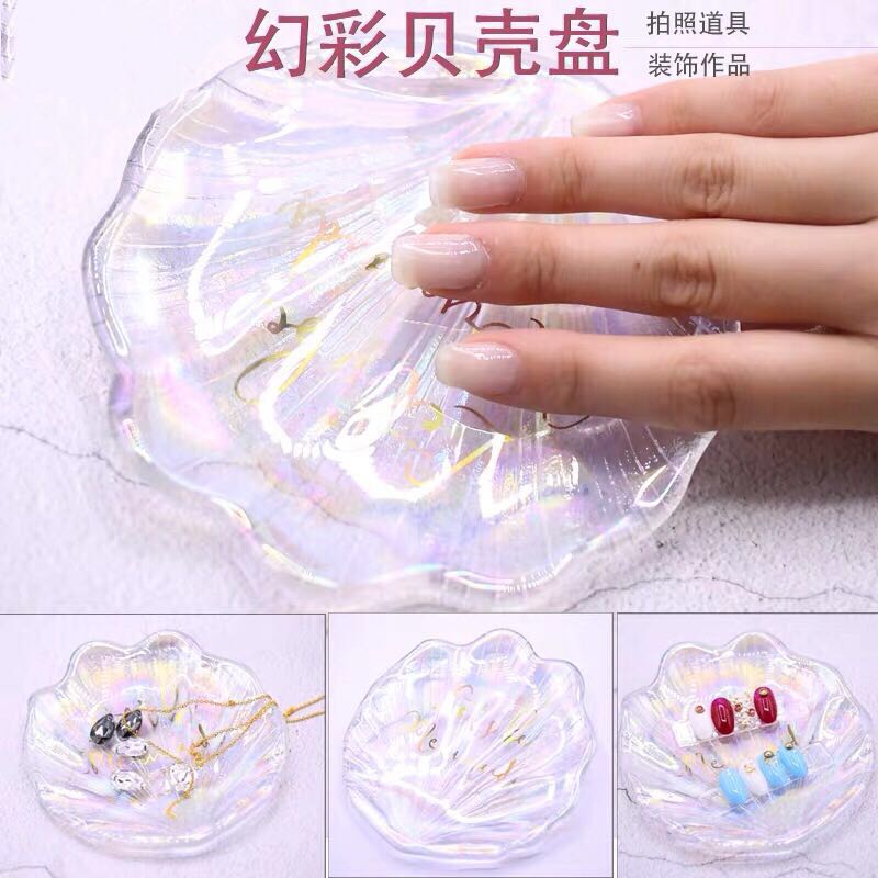 幻彩高颜值道具贝壳美甲