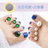 Móng tay Nhật Bản Silicone Finger Splitter Dye Daisy Drops rhinestone Pearl Làm móng tay Công cụ tách ngón chân - Công cụ Nail mẫu vẽ cọ bản