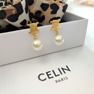 凯旋门施华洛珠珠耳钉法式轻奢ins饰品耳饰优雅感珍珠耳环气质感