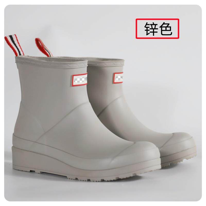 惠灵顿时尚女款短筒低筒酷玩溪流英伦明星款大牌防水橡胶雨靴雨鞋