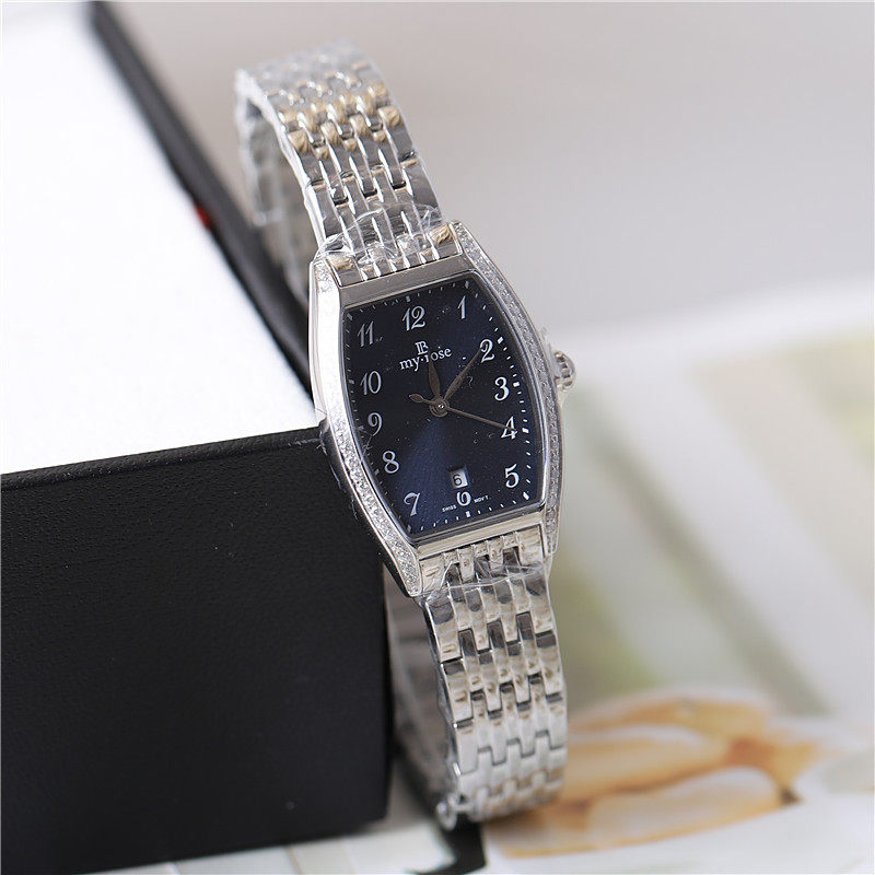 正品BINLI宾利手表女表女士石英表时尚潮流酒桶形防水钢带8141