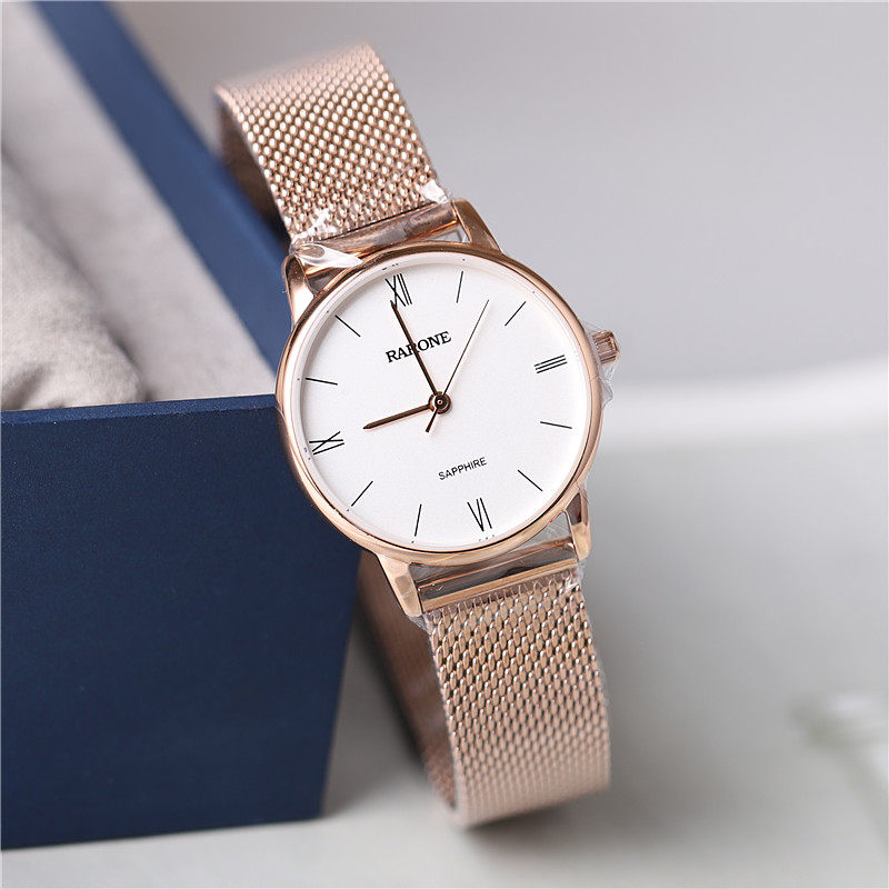 正品RARONE雷诺手表男表潮流女表简约超薄石英表情侣表防水832022