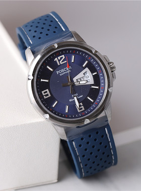 正品poscer宝时捷手表男表男士运动石英表防水潮流时尚保时捷1001