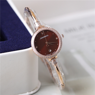 正品 超薄防水简约6038 JOHNNIE尊尼手表女表女士手链石英表时尚