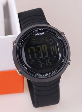 正品百圣牛手表pasnew防水夜光电子表运动户外学生初高中计时445