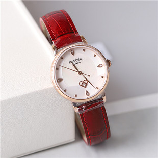 正品poscer宝时捷手表女表女式石英表超薄时尚防水贝母保时捷8291