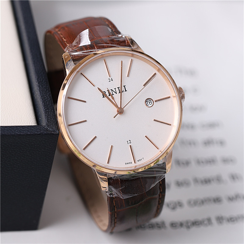 正品binli宾利手表男表男士石英表时尚休闲防水超薄皮带学生8067