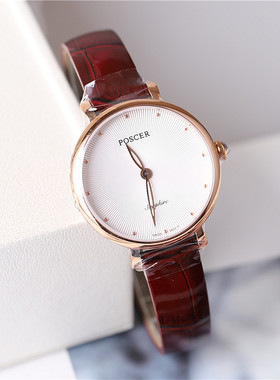 正品poscer宝时捷手表女表女士时尚潮流石英表简约超薄保时捷8276