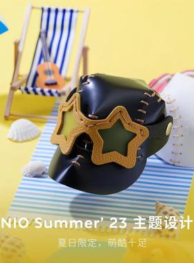 蔚来Nomi帽子牛皮棒球帽ET5/ES7/ET7/ES6/ES8/EC6/EC7装饰内饰