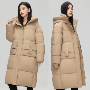 冬季新款反季中长款过膝加厚宽松羽绒棉外套棉衣女棉服大码棉袄潮
