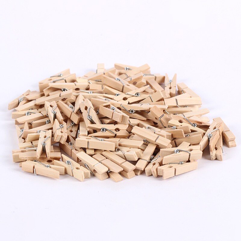 原木夹照片夹小清新带麻绳夹子装饰房间教室照片墙夹子夹照片夹子