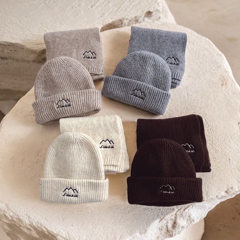 儿童帽子男冬天美式冷帽女童冬季针织帽男款棉帽毛线帽包头帽潮