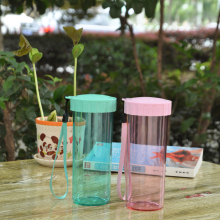 正品 特百惠水杯莹彩430ml310ml塑料杯子运动便携男女学生随手杯