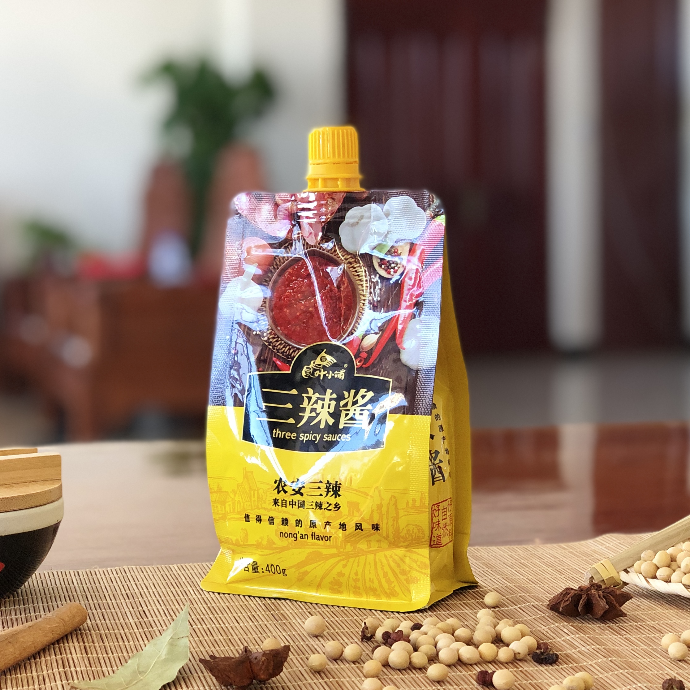 叶小铺三辣酱400g拧嘴装